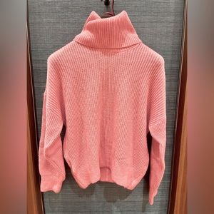 Barbie pink turtle neck sweater knitted. Brand new